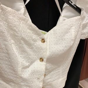 Gianni Bini Woven Off The Shoulder Blouse